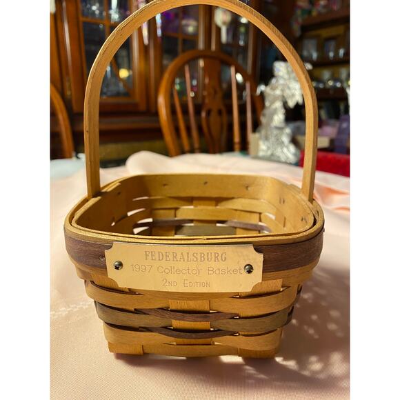 Delaware Heritage Basket 1997 FEDERALSBURG Collector Basket 2nd Edition Signed - Picture 1 of 12
